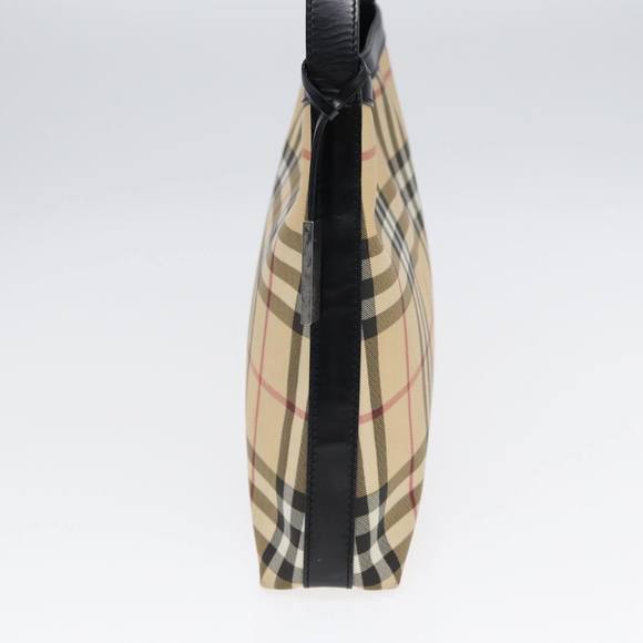 BURBERRY Nova Check Shoulder Bag PVC Beige Auth 88400 - Picture 4 of 16